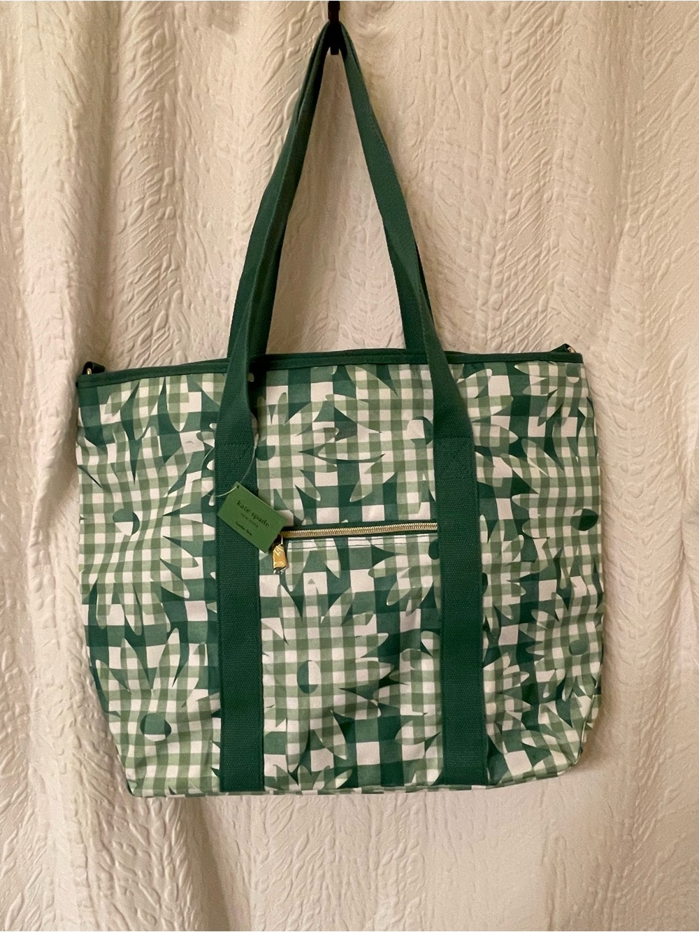 Kate Spade New York Daisy Gingham Large Cooler Insulated Bag - NWT ** - Picture 2 of 8